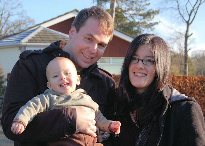 Liz, Nath, and Isaac, December 2008