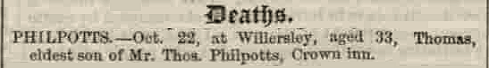 Hereford Times 29 Oct 1853