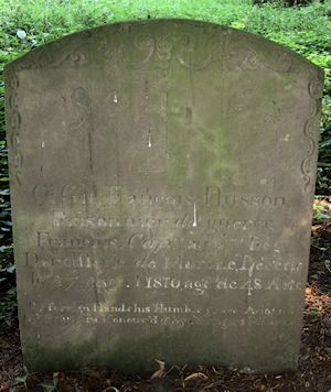 François Husson tombstone