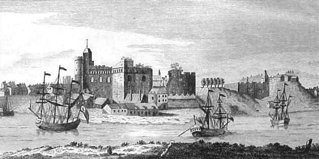 Swansea Castle (circa 1740)